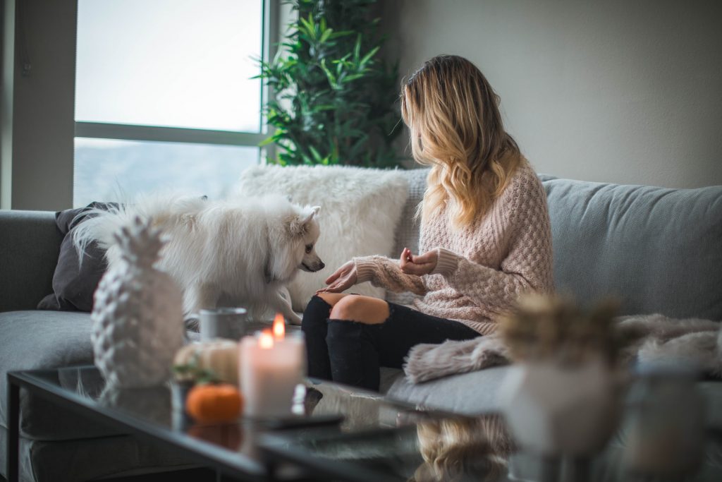 woman sitting